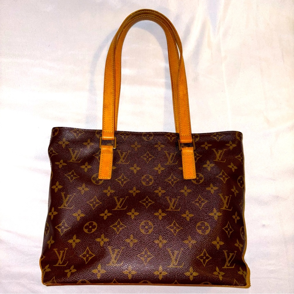 Louis Vuitton Cabas Piano Shoulder Tote Bag LV Monogram Purse Vintage EUC